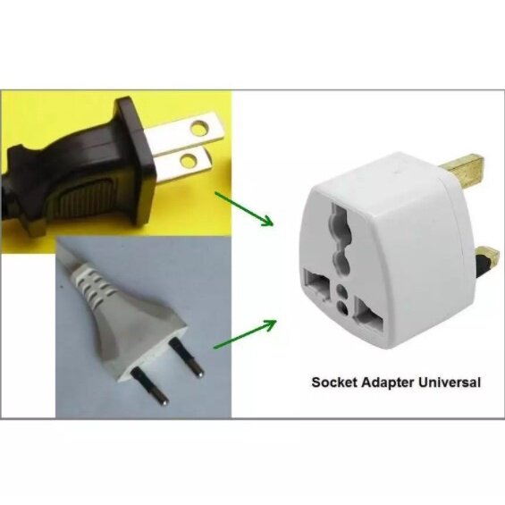 Nordic 3 Pin Universal Travel Adapter Universal Converter Compatible Multipurpose International Adapter
