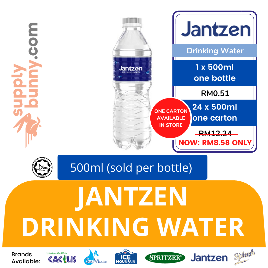 Jantzen Drinking Water 500ml (sold per bottle) 饮用水 PJ Grocer Air Minuman Jantzen