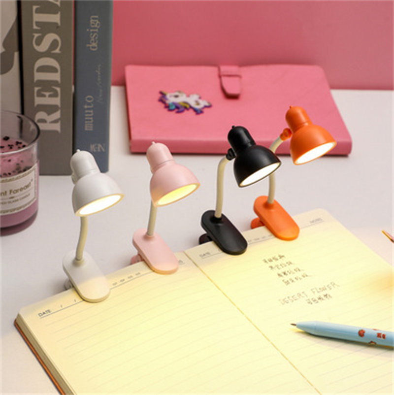 Đèn bàn đèn led sách đèn đọc sách để bàn sáng có thể điều chỉnh kẹp mini cho du lịch học tập đèn bảo vệ mắt có pin