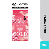 GATSBY Ice-Type Deodorant Body Wipes 30s (Ice Citrus Freeze Peach)