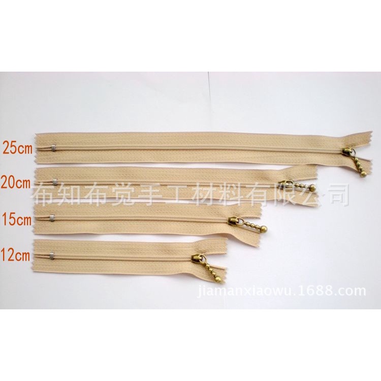 Nylon Zipper 12cm/15cm/20cm/25cm Nylon zip