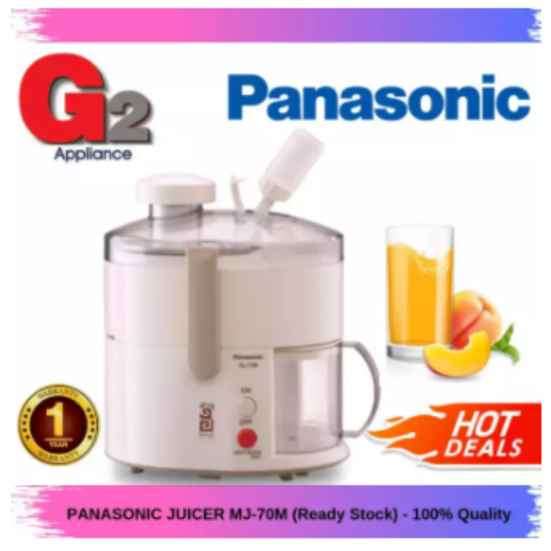 Panasonic Juicer Stainless steel spinner 600ml Safety lock clamp MJ70M