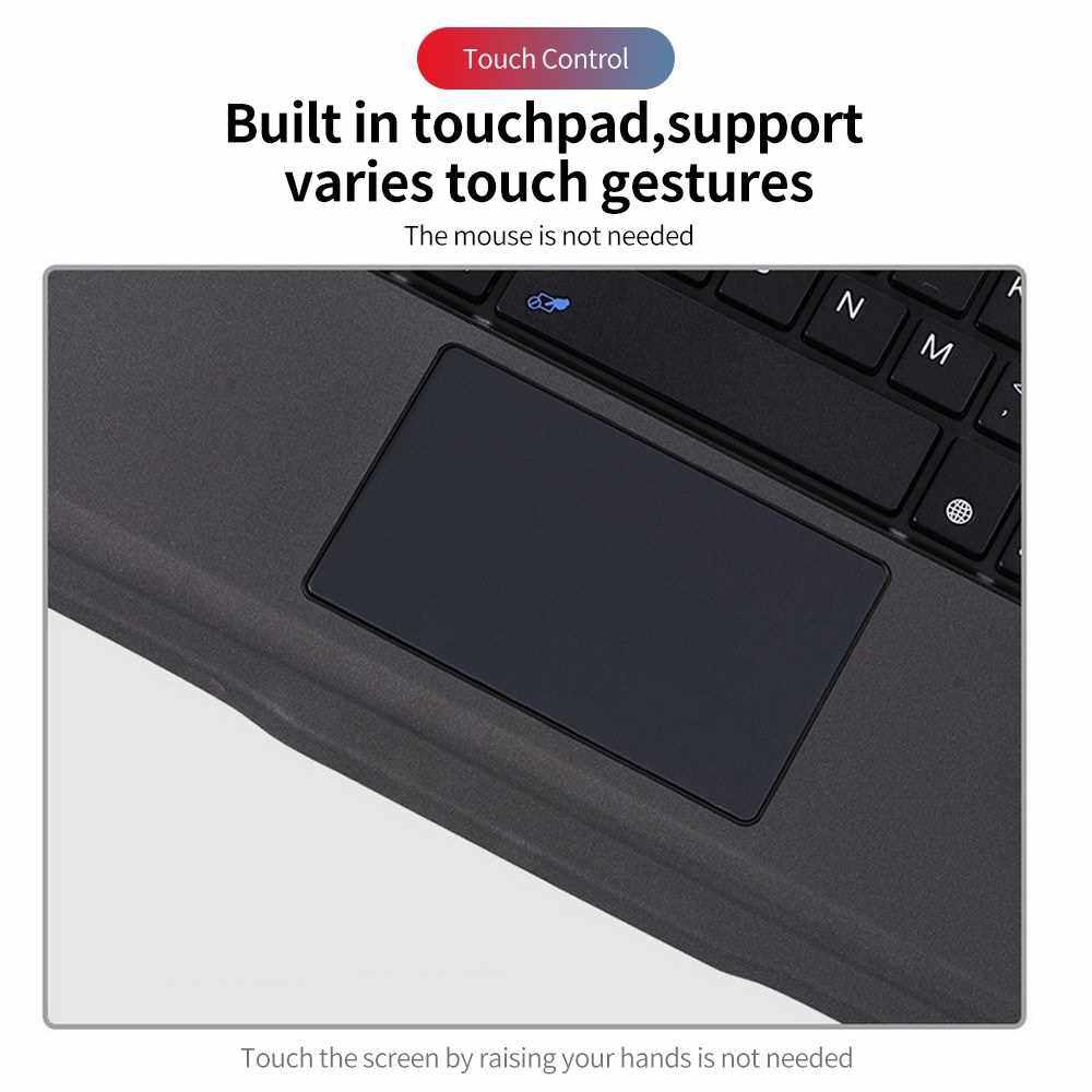 T207D Keyboard Case BT3.0 Detachable Backlight Keyboard Touchpad Replacement for iPad Pro 11(2018/2020)/iPad Air4 10.9(2020) (Black)