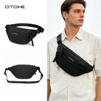 OTOHE Sport Waist Pack Cross Body Bag Pouch Bag Casual Men Chest Bag Men Fashion Shoulder Bag Waist Belt Bag Waterproof Waist Bag for Travel Outdoor