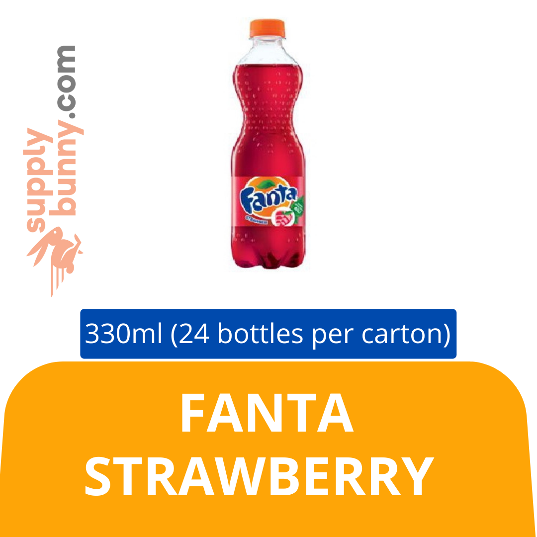Fanta Strawberry PB RM1.00 (330ml X 24 bottles) (sold per carton) 芬达草莓味 PJ Grocer Botol Kecil Fanta Strawberi