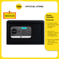 Yale Stellar 16.7L Biometric Safe Box 250/DB2 - Fingerprint/ PIN/ Mechanical Key/ USB Backup /1 Year Warranty