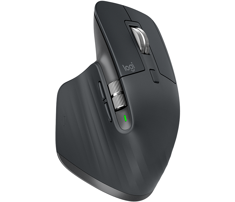 Logitech MX Master 3 Advanced Wireless Mouse with Advanced 2.4GHz Wireless or USB Receiver Connection, 200 to 4000 Dpi, Auto-Shift Scroll Wheel, Easy-Switch Enabled, Multi OS