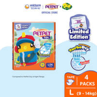 PETPET Didi & Friends Gold+ Tape Baby Diapers L54 (4 Packs) (9 - 14kg)