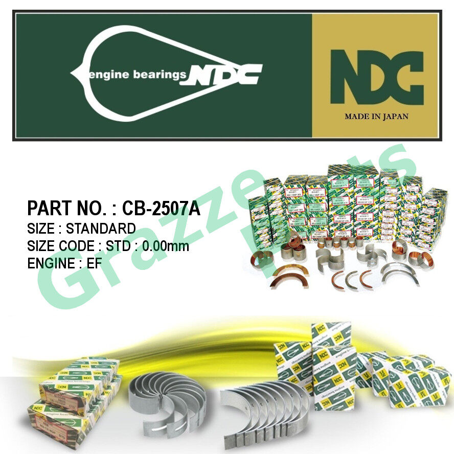 NDC Japan Con Rod Bearing STD (0.00mm) Size CB2507A for Perodua Kancil