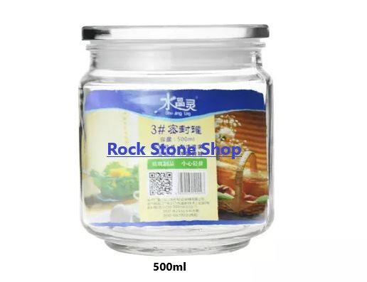 Airtight Storage Glass Jar Clear Container For Spice Food Snacks Tea Bag | Balang Kaca Kedap Udara Kuih Raya | 密封储存玻璃罐