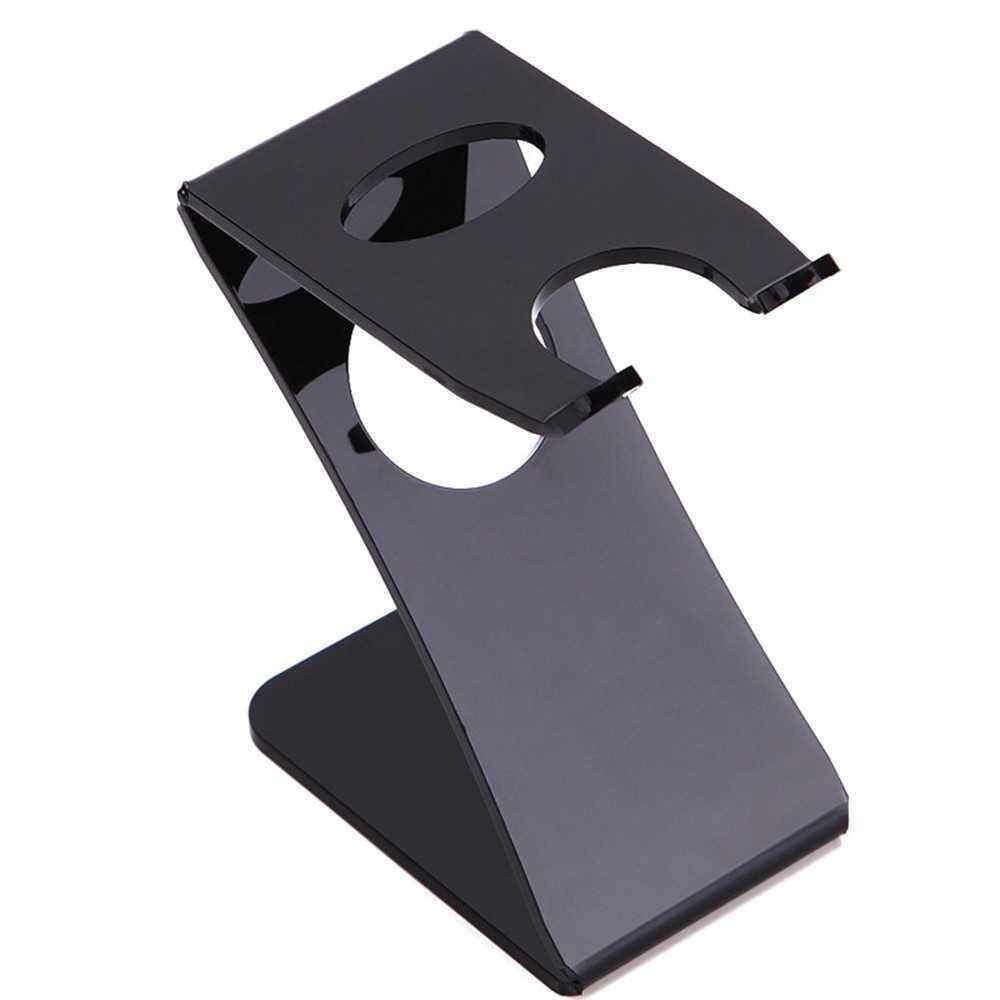 Acrylic Shaving Razor Brush Holder Stand 2-In-1 Plastic Shaving Tool for Razor Storage (Standard)