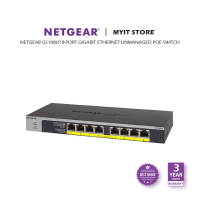 NETGEAR GS108LP 8-Port Gigabit Ethernet Unmanaged PoE Switch - with 8 x PoE+ 60W Upgradeable Desktop/Rackmount and ProSAFE Limited Lifetime Protection