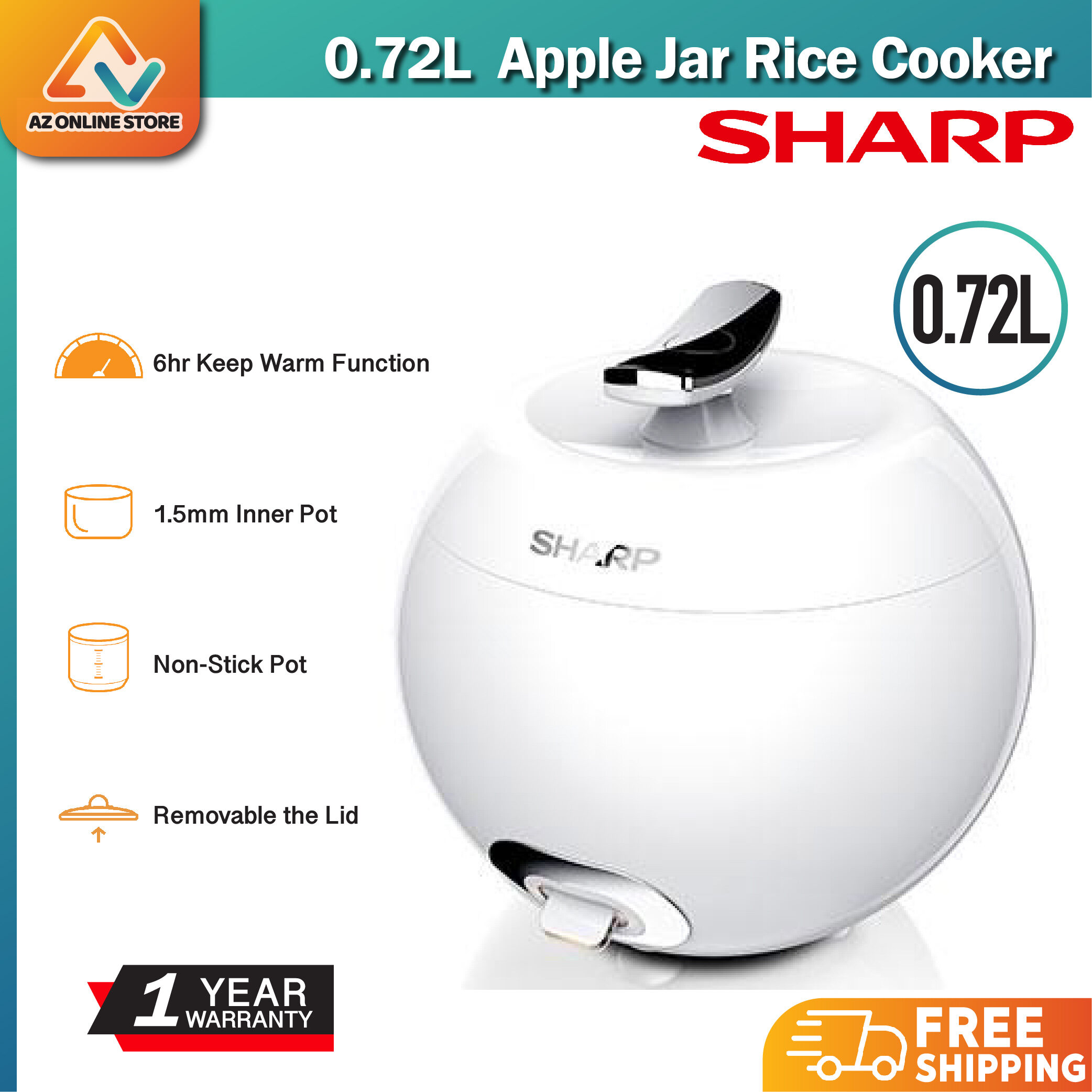 sharp apple rice cooker