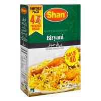 Shan Biryani Monthly pack  4 pouches inside 180+5 grm