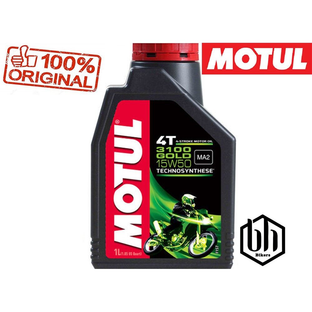 【Moto My】 MOTUL 4T 3100 GOLD 15W50 10W40 ENGINE Oil Motorcycle 1 LITER