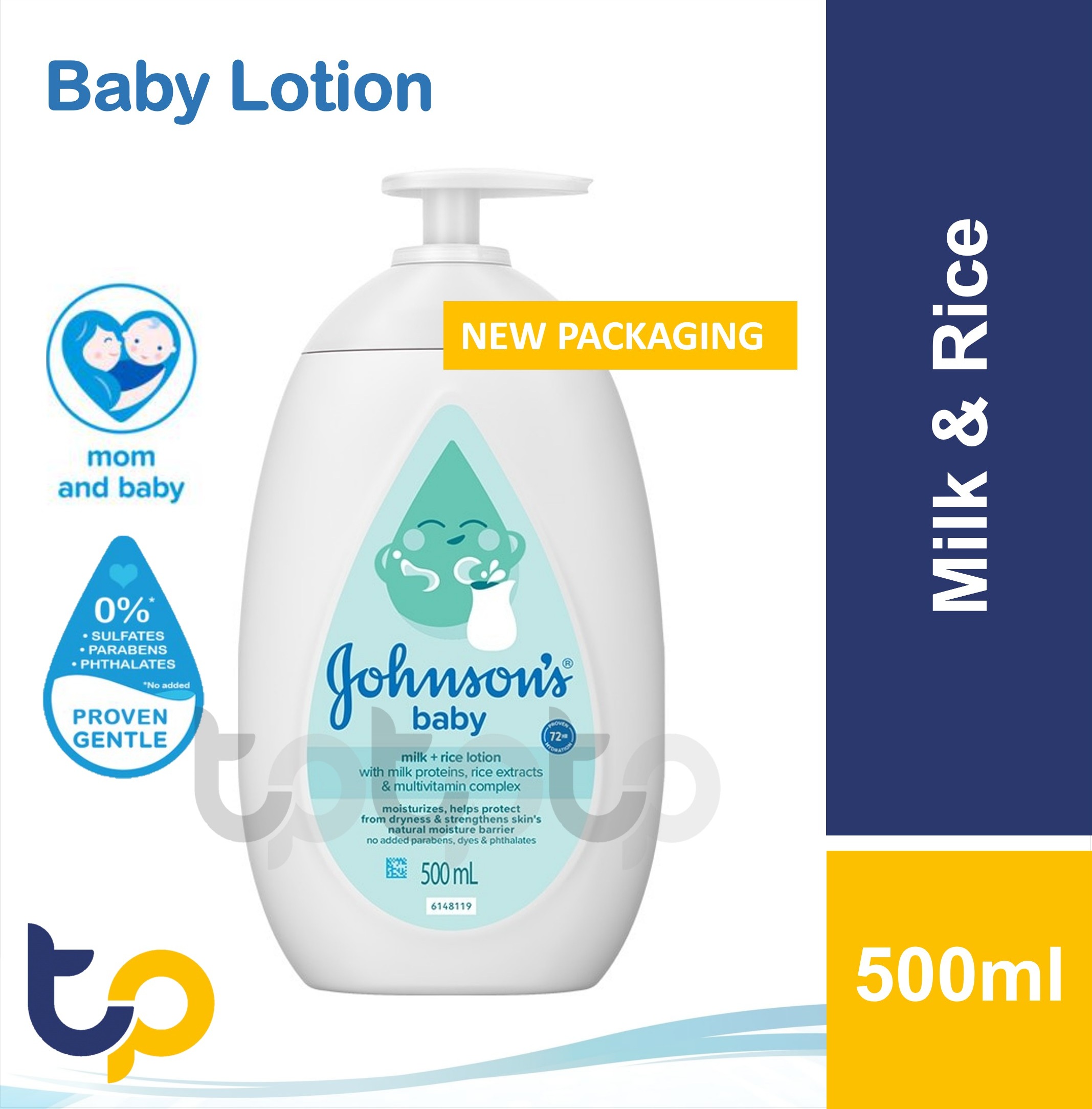 Johnsons Baby Cotton Touch Face & Body Lotion / Milk + Rice / Milk + Oats / Bedtime Lotion 500ml