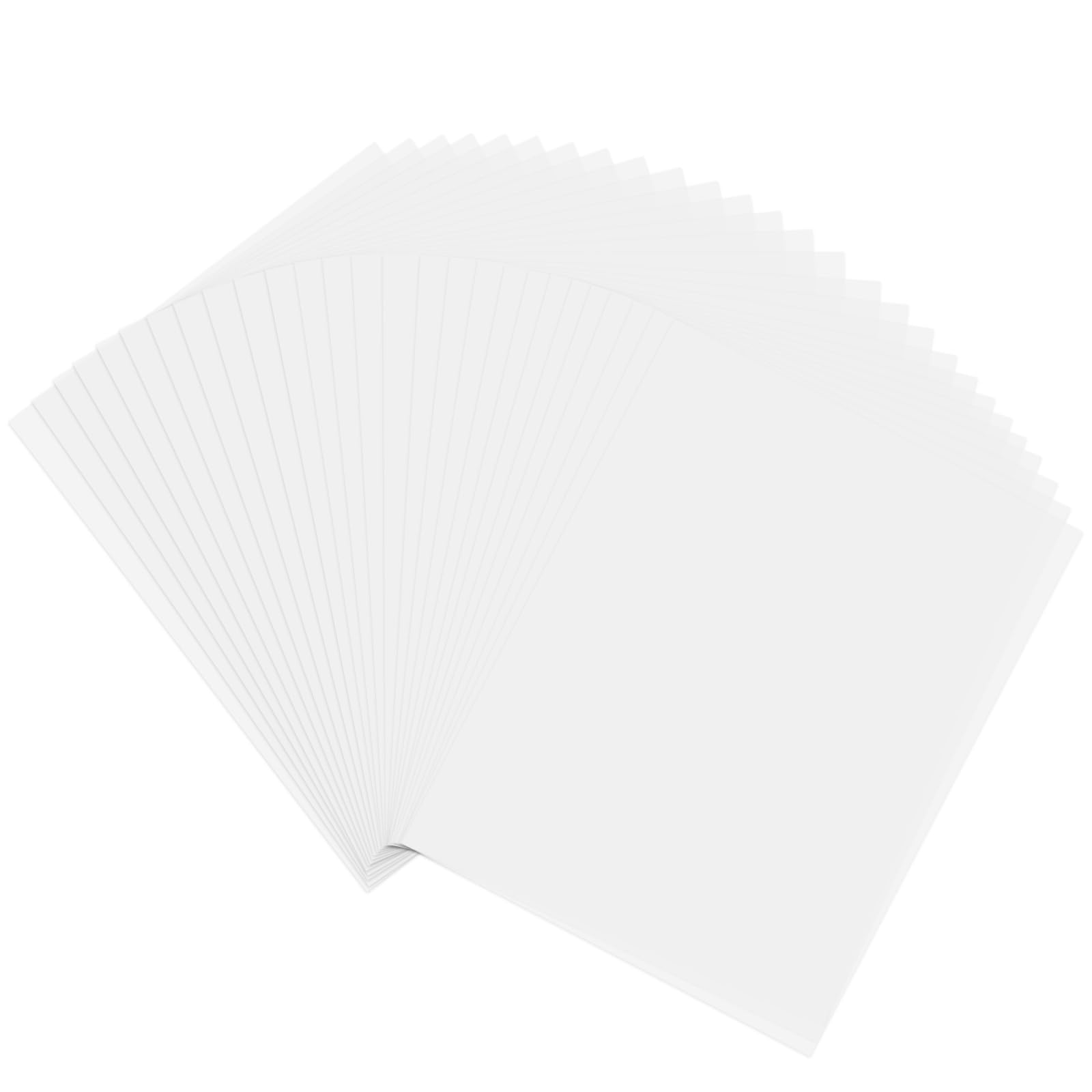 10PCS Translucent Sheets Art Film Paper Heat Shrink Film Plastic Compatible with Inkjet Printer DIY Sticker for Art Craft