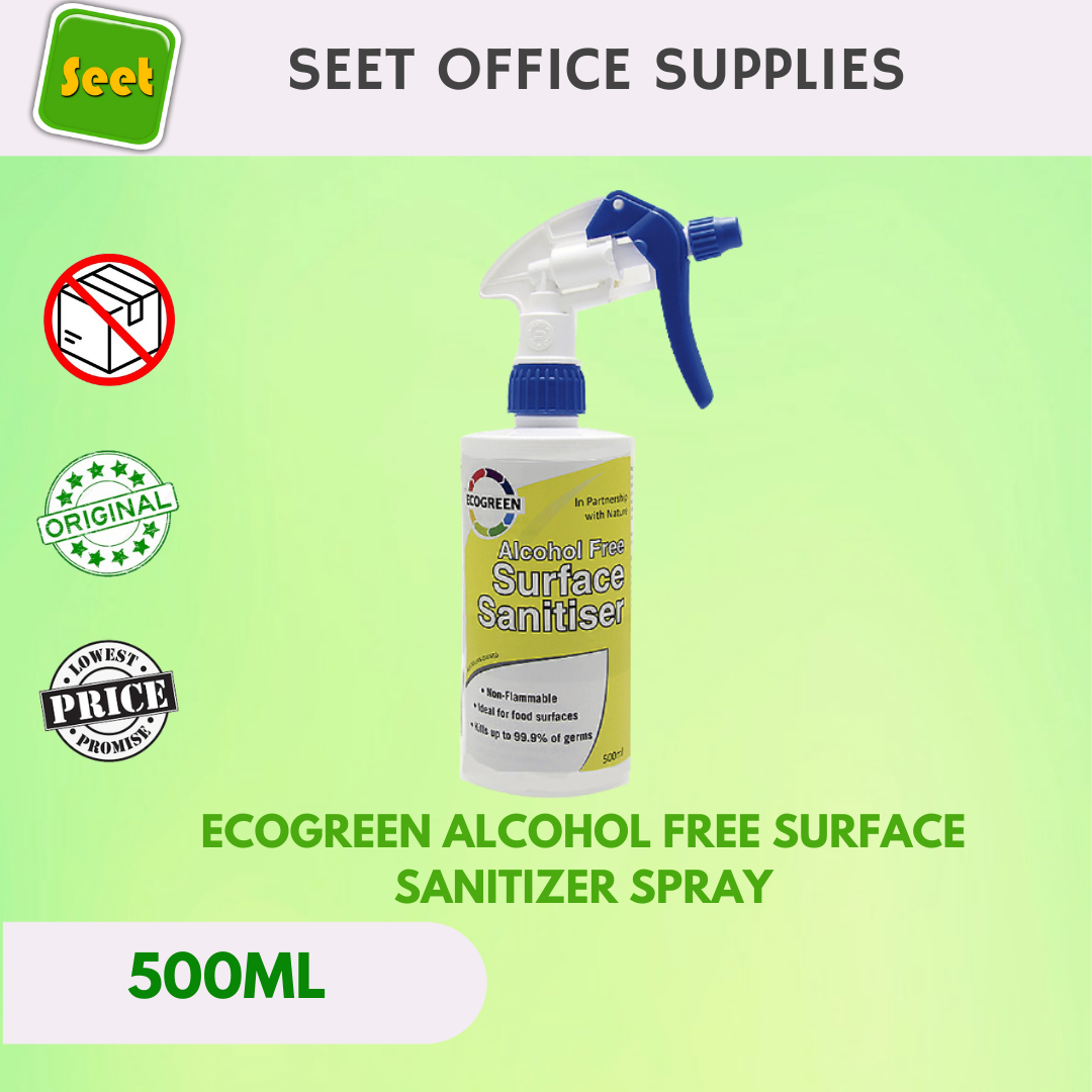ECOGREEN Alcohol Free Surface Sanitizer Spray 500ML
