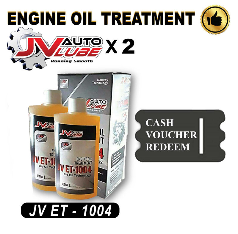 ( Cash Voucher Redeem ) 2 Bottle Original JV Auto Lube Engine Oil