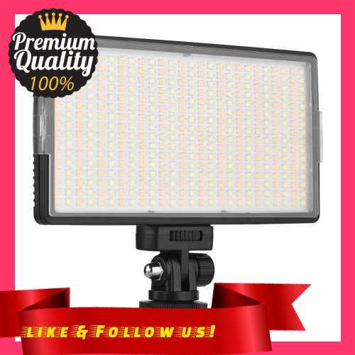 People\'s Choice Andoer LED-416 LED Video Light Professional On-Camera Photography Light Panel 416PCS Bright Light Beads Adjustable Bi-Color Temperature 3200-5600K Dimmable Brightness with 1/4 Inch Screw Hole Cold Shoe Mount Ball Head for Outdoor Photogra