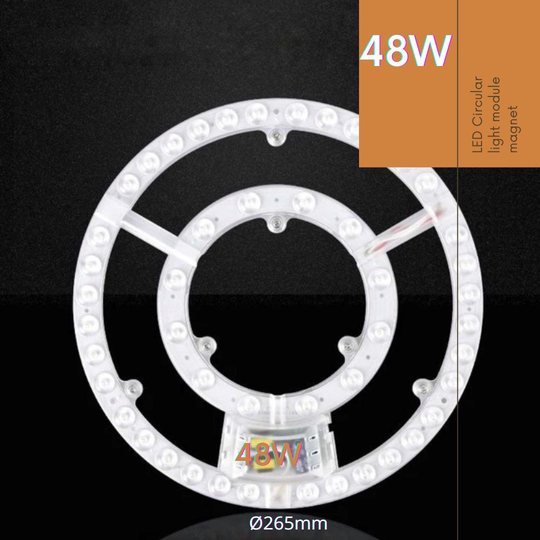24W 36W 48W Circular Led module magnet Led circular light / Lampu bulat