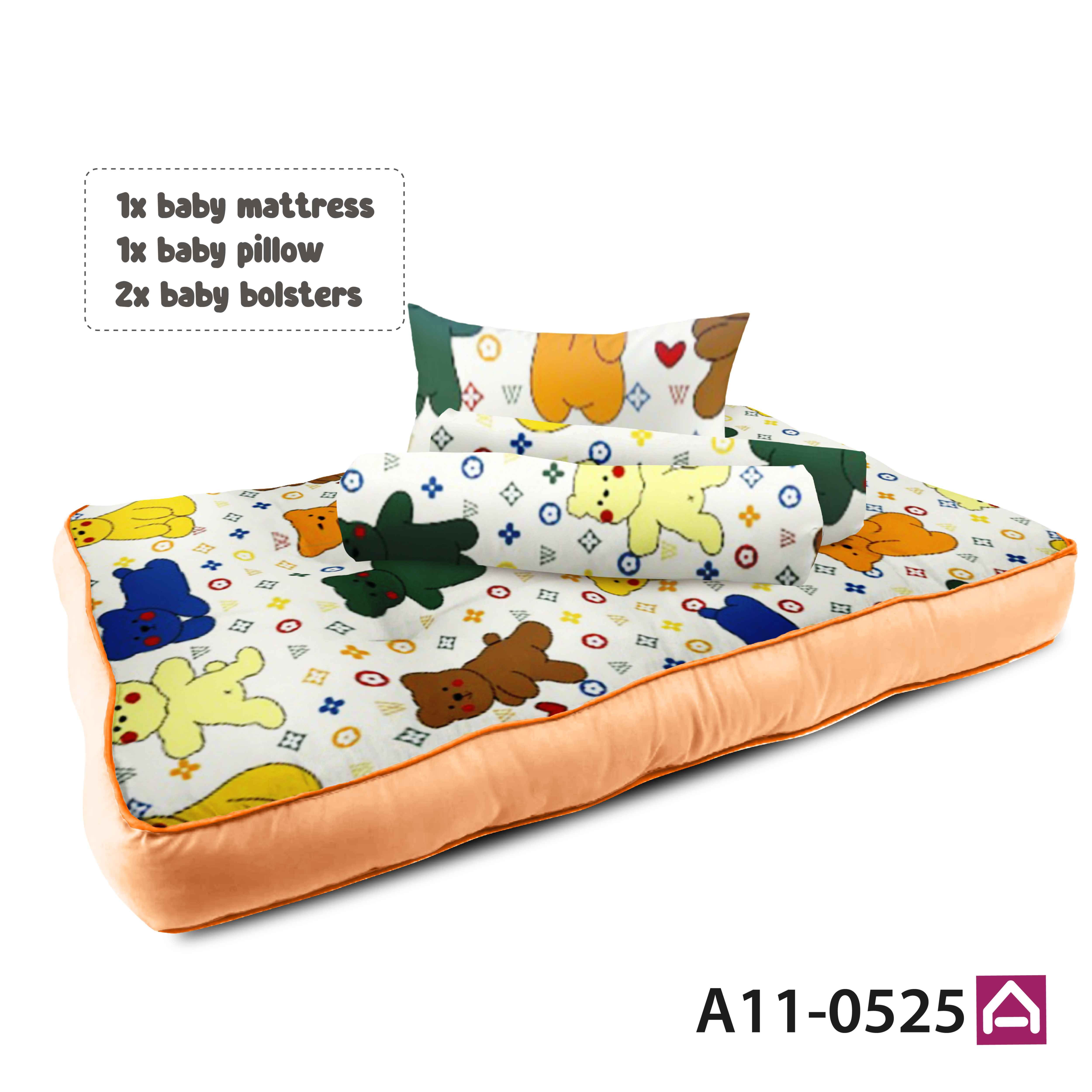 SUKAME Newborn Baby Mattress Set (4 IN 1) Super Comfort For Baby / Tilam Bayi