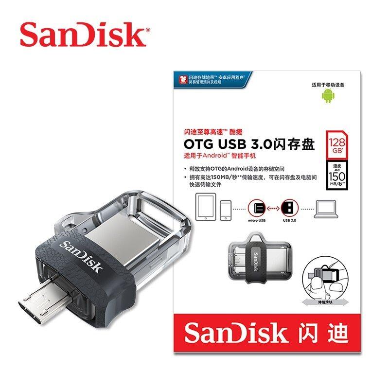 Bảng giá SanDisk DD3 USB 3.0 OTG Ổ Đĩa Flash 128GB 64GB 32GB 16GB Pen Drive Ổ Đĩa Flash Thẻ Nhớ Cho PC/Android Micro Phong Vũ