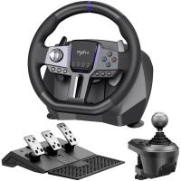 PXN V9 Gen 2 Gaming Steering Wheel Game Pedal PXN-V9 Gamepad Racing PC / PS / Xbox / Switch