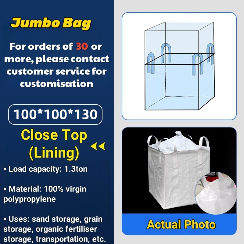 1 Ton Jumbo Bag 1ton / Industrial Jumbo Bag Used Ton Bag 70cm X 70cm X 80cm 90cm X 90cm X 110cm Bulk Bag Tan Pek 吨包 吨袋