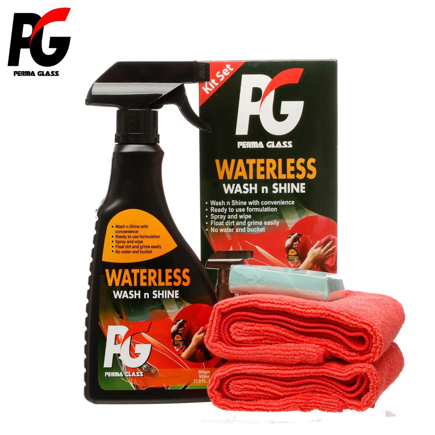 Pg Waterless Wash And Shine Kit Set 500mlclay Bar Included Car Care Exterior New Pgmall 8804