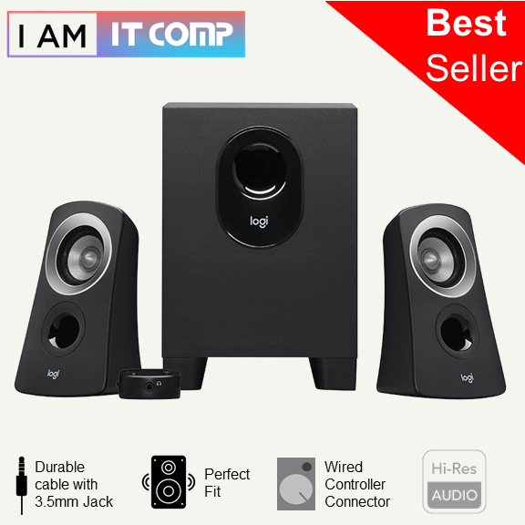 Logitech Z313 2.1 Subwoofer Speaker System With Subwoofer, 50 Watts, Enhanced Bass, High-Performing