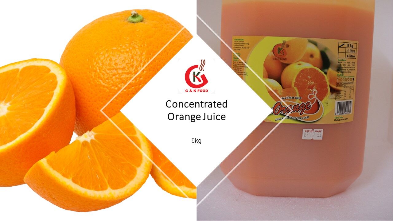[100% JAKIM HALAL] 5KG Concentrate Orange Juice
