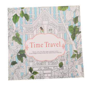 LALANG Secret Garden Time Travel Painting Coloring Book English Edition 24 Pages