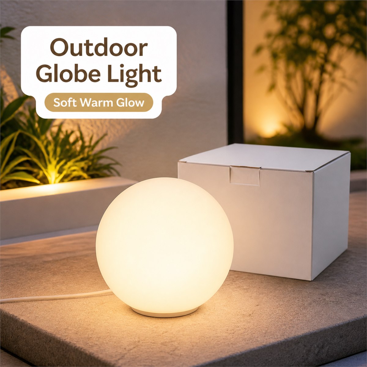 🔥 STOCK CLEARANCE Outdoor Globe Light Waterproof LED Garden Ball Lamp | Yard Landscape Light | Indoor Outdoor Decoration | Ready Stock MY