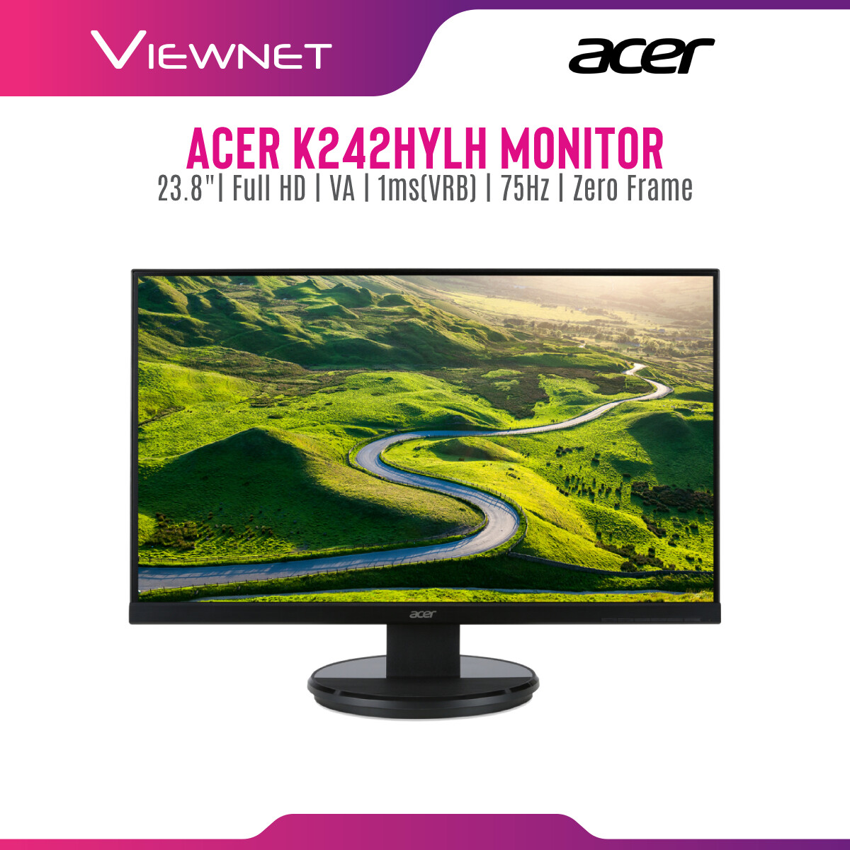 Acer K242HYLH Zero Frame 23.8