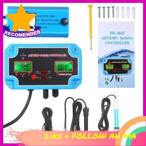 Best Selling 230V 3-in-1 pH/Salinity/TEMP Water Quality Detector pH/TEMP-Salinity Controller 14.00pH