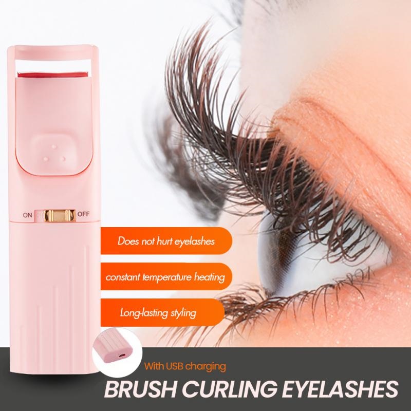 《Howland Beauty makeup》Electric Heated Eyelash Curler Long Lasting Curl Eye Lashes Makeup Tools Perm Eyelashes Clip Makeup Eye Lashes Curler Tools