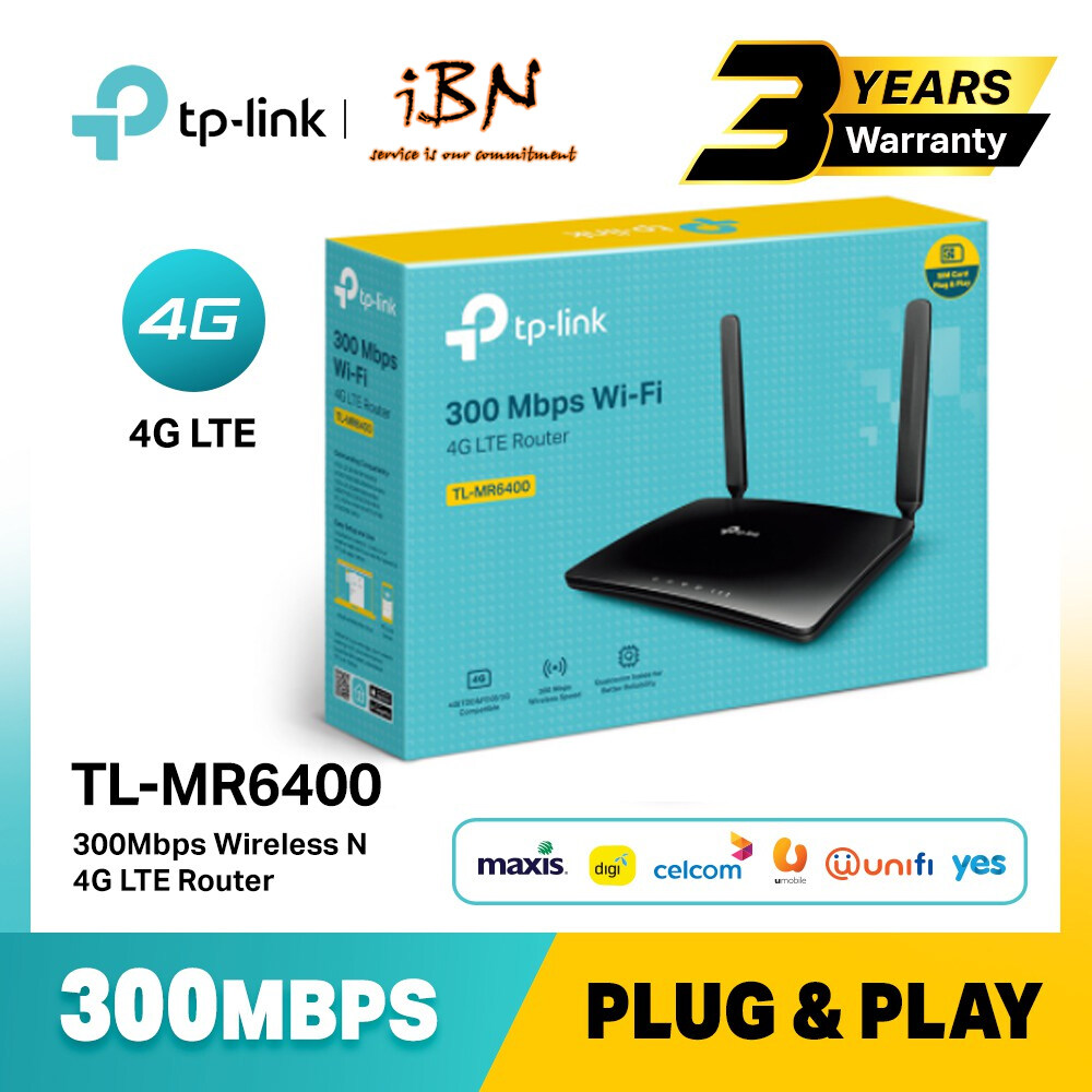 router tp link tl mr6400 apac 300mbps 4g lte