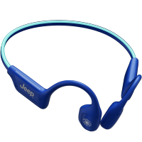 Jeep EC025 Ultralight Bone Conduction Headphones Premium Open-Ear Wireless Bluetooth 5.4 Sport Headphones Built-in 16G Memory IPX8 Waterproof Sweatproof Wireless Earphones for Running Gym Hiking CyclingSwimming