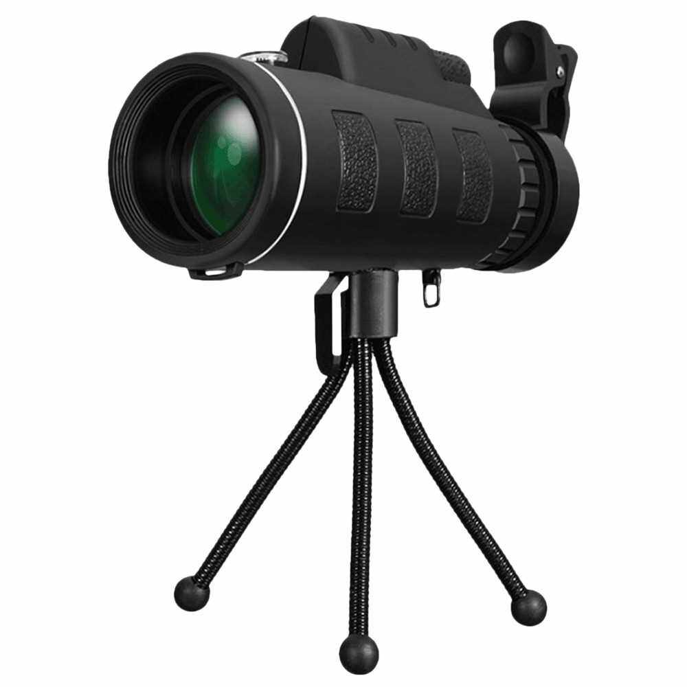 40X60 High Power Monocular Telescope for Bird Watching with Compass Smartphone Adapter and Tripod for Bird Watching Camping (Standard)