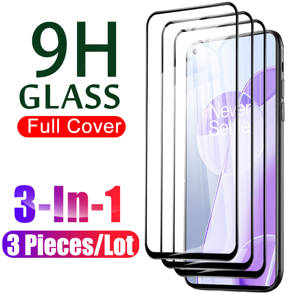 3 chiếc Kính cường lực full cover cho Oneplus 9RT 5G 9 9R Nord 2 CE Nord2 N10 N100 N200 5G Bảo vệ màn hình trên oneplus9 r oneplus9r t oneplus9rt one plus N 10 100 200 temper glasd kính cường lực bảo vệ phim dán kính bảo vệ màn hình