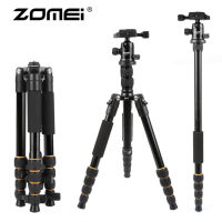 ⭐FREE CLIP HOLDER⭐ Aluminum Zomei Q111 Tripod Stand Portable Camera Tripod Travel Tripod Lightweight Stand for DSLR/SLR