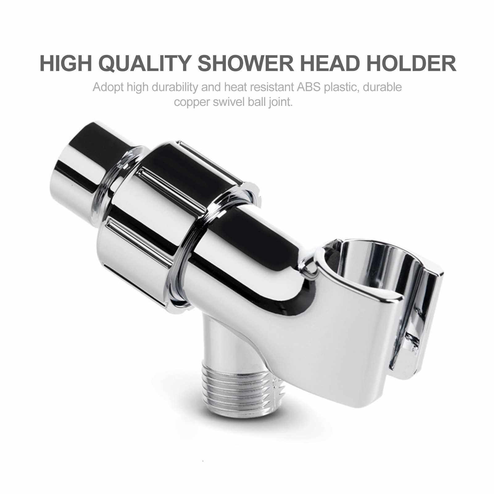 Best Selling Wall Mount Handheld Shower Head Holder Bracket Adjustable Shower Arm Mount with Swivel Ball Polished Chrome (Standard)