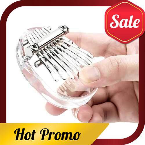 Mini Kalimba 8 Keys Transparent Crystal Acrylic Thumb Piano Fit for Kids Adults Beginners Profesison