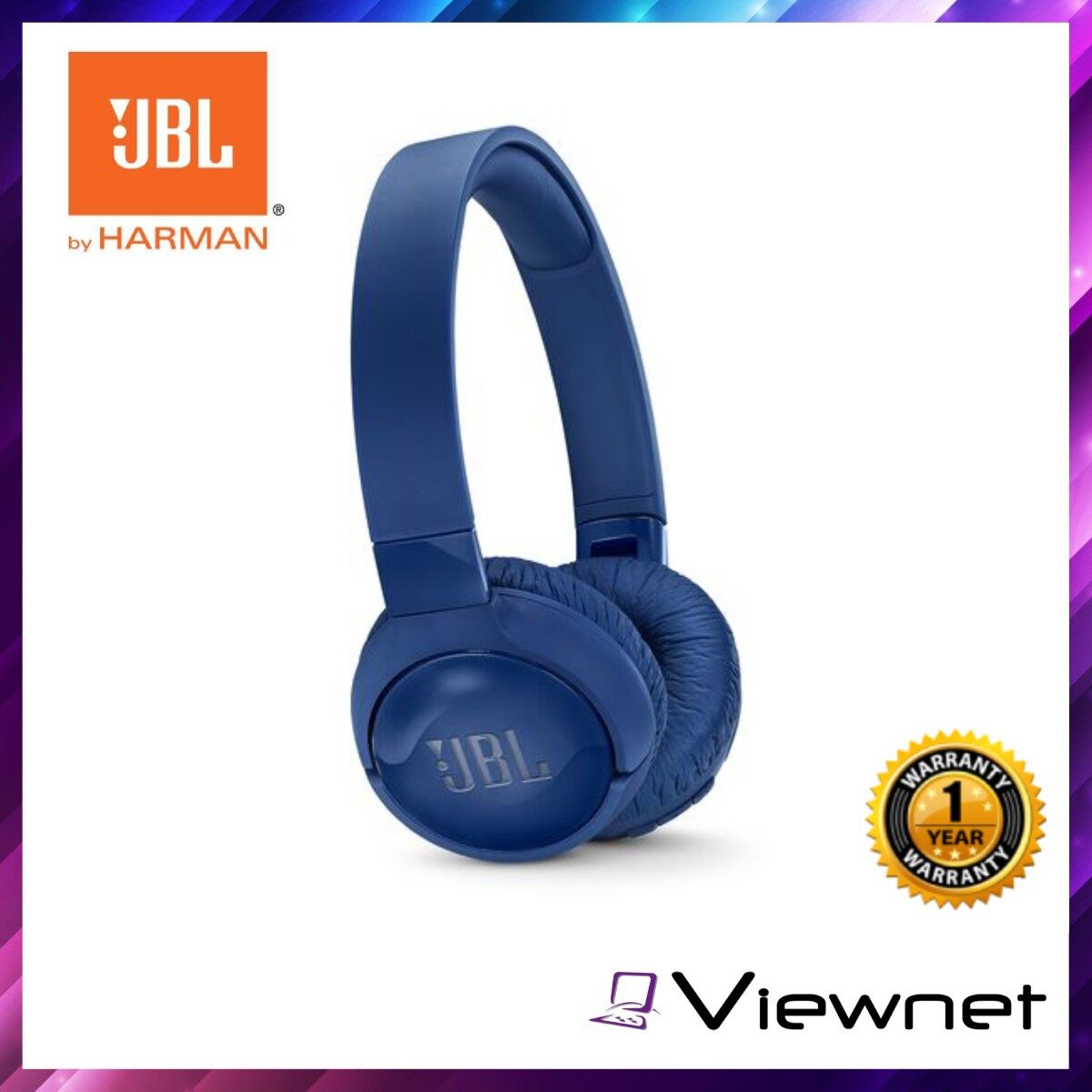 JBL Tune 600 BTNC On-Ear Wireless Bluetooth Noise Canceling Headphones (Black/Blue/Pink/White)