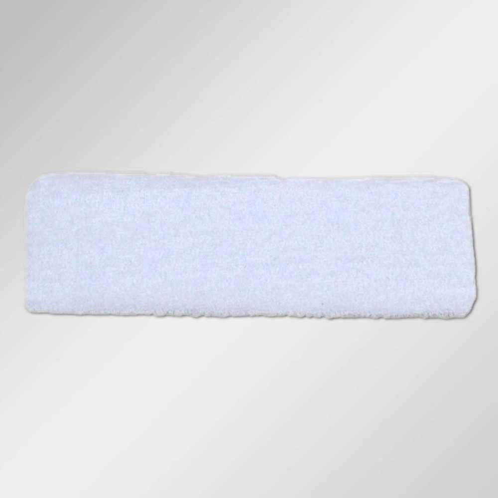 Sport Headband Stretchy Sweat Band Hair Band for Yoga Workout Basketball Gym (White)