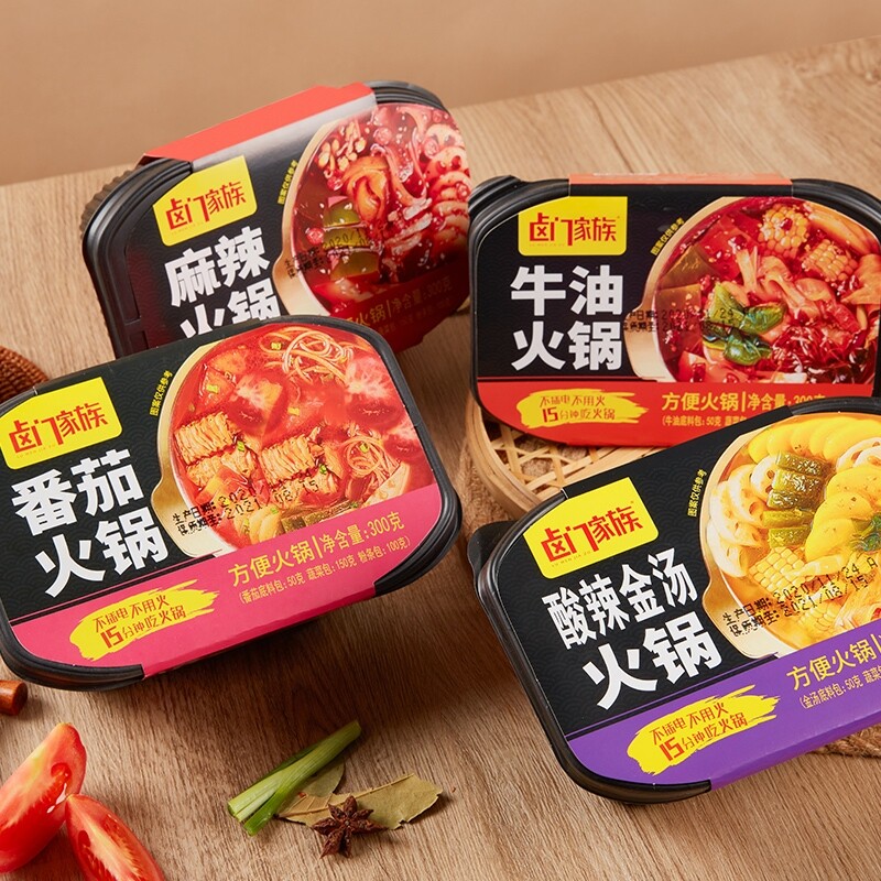 卤门家族 即食自热小火锅 酸辣金汤火锅 China Lu Men Jia Zu Self Heating Instant Hotpot Hot and Sour Hotpot 300g Snackible