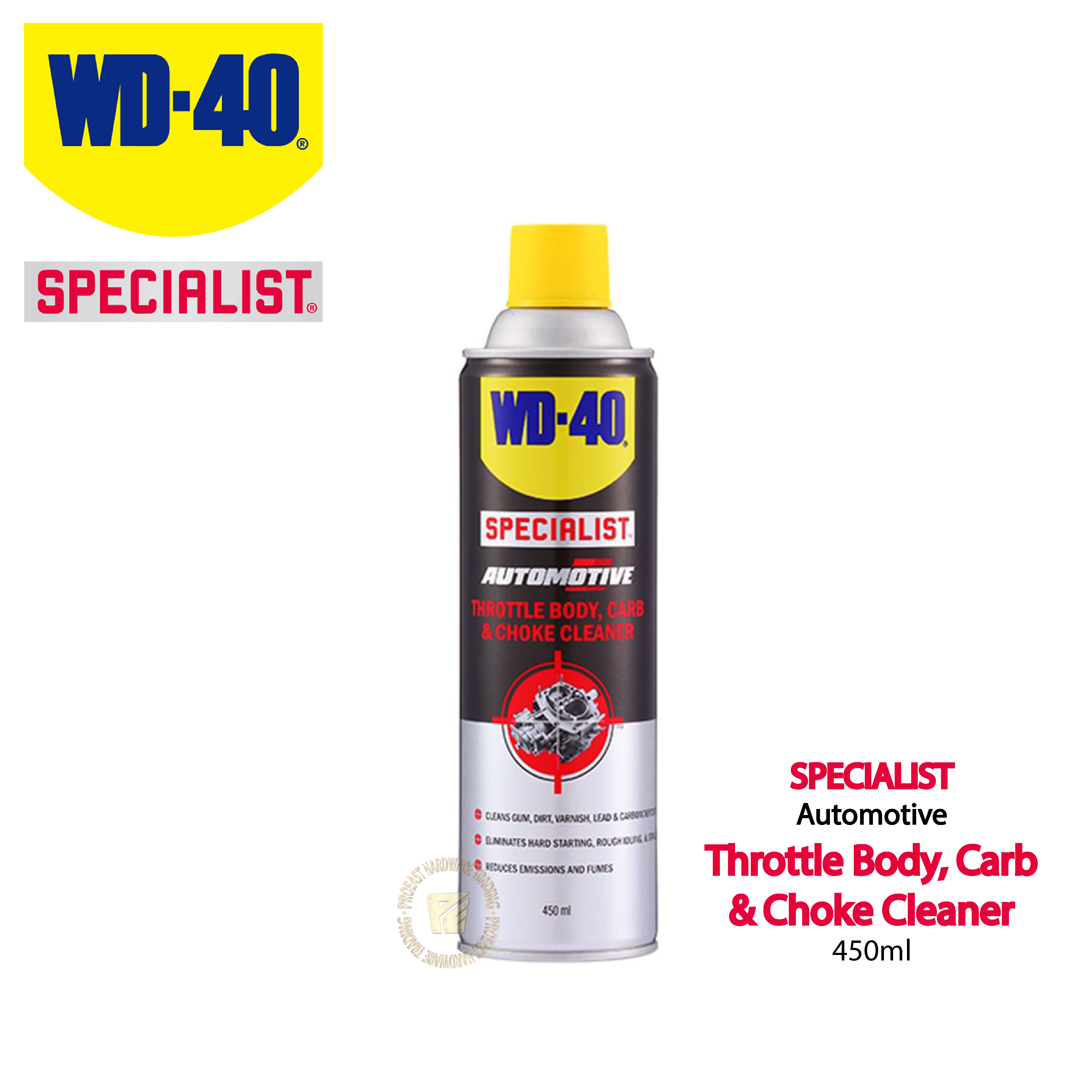 WD40 Specialist Automotive Throttle Body Carb and Choke Cleaner 450ml