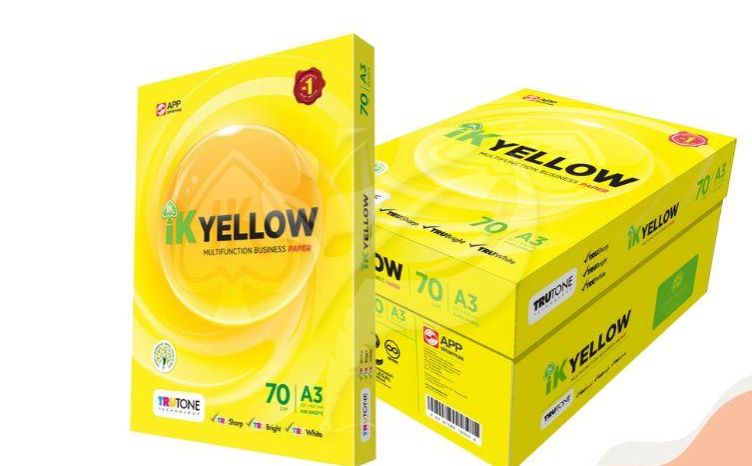 A3 PAPER IK YELLOW 500S 70GSM