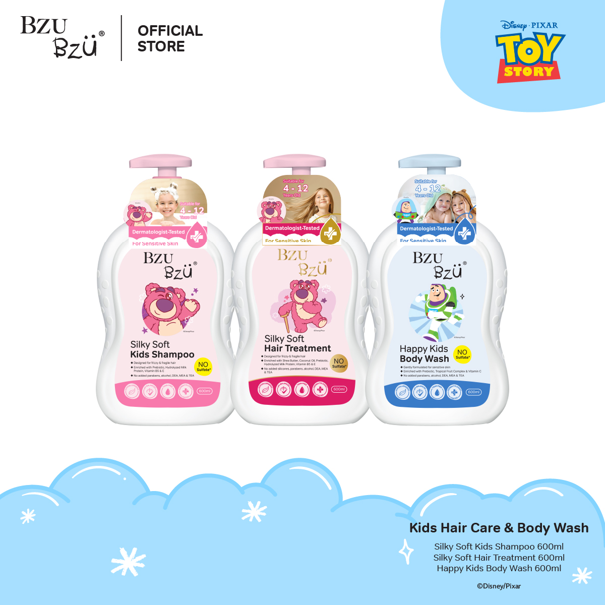 BZU BZU Toy Story Kids Hair Care & Body Wash Bundle